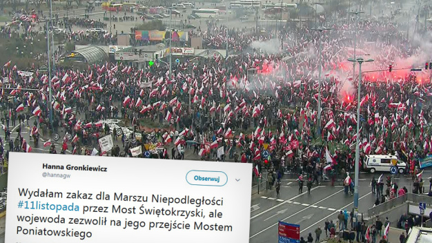 Marsz Niepodległości Świętokrzyskim nie pójdzie. Prezydent stolicy: wydałam zakaz